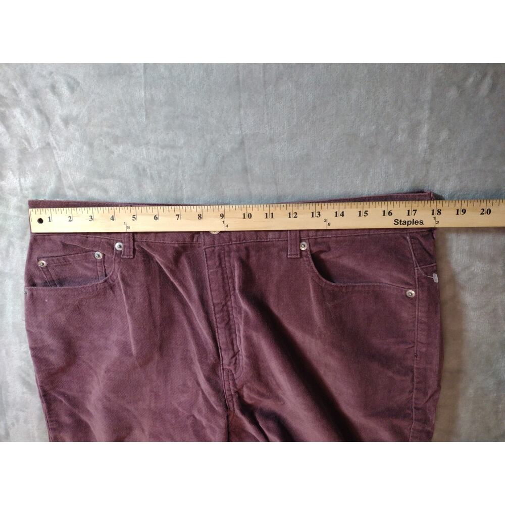 Vtg Levis 505 Corduroy Jeans Womens 16M (35×31) Mauve Pink Low Rise Straight Leg - Picture 5 of 13